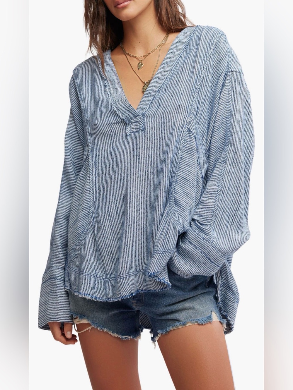 Free People-We The Free-By the Shore Oversize Top-Size Medium-NWT - Picture 5 of 16